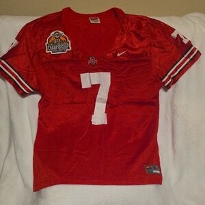 Nike Ohio State Red Women's Jersey with White Accents